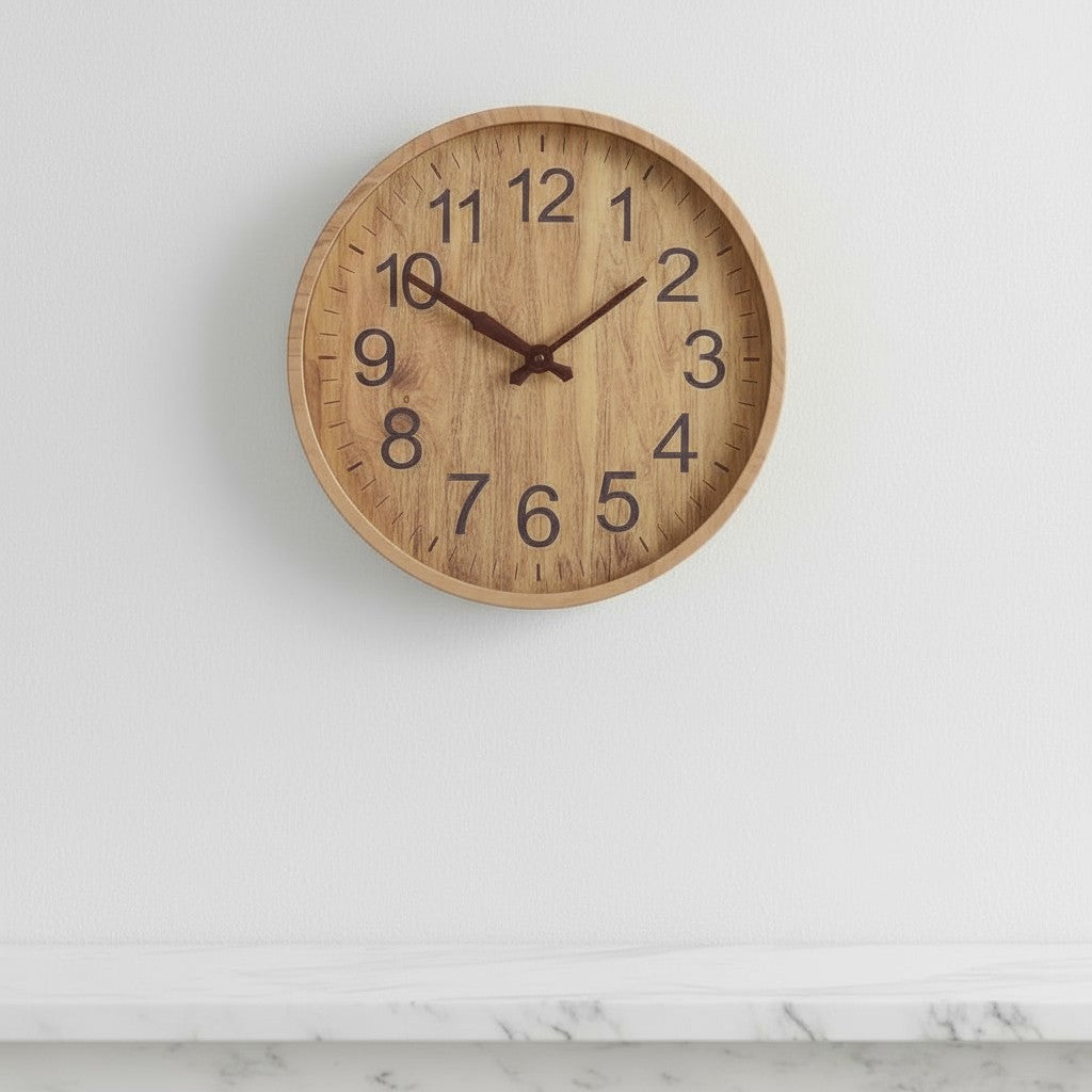 Wooden Wall Clock for Home Decor