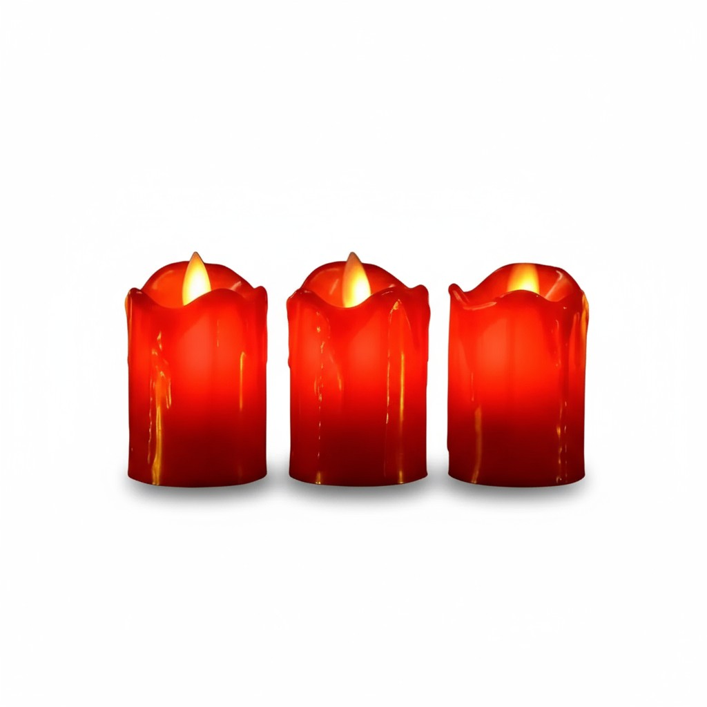 Flameless LED Candle Set for Home Decor and Ambient Lighting