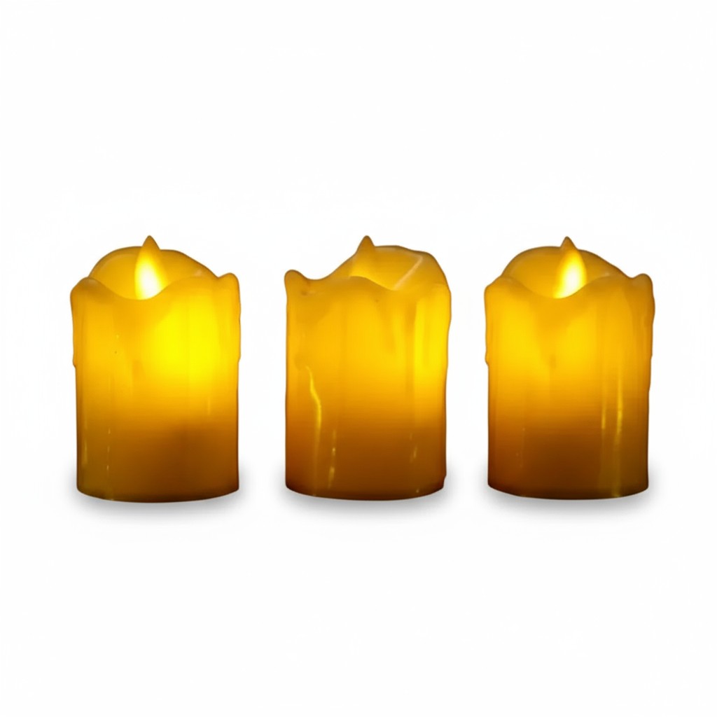 Flameless LED Candle Set for Home Decor and Ambient Lighting