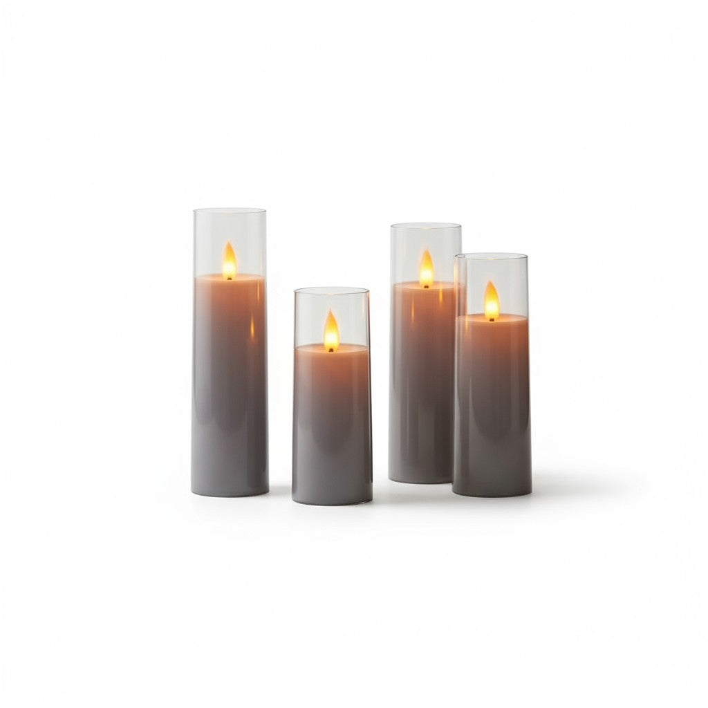 LED Flickering Candle Set Battery Operated Decorative Lights