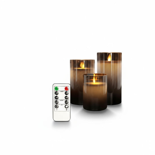 LED Flickering Candle Set Battery Operated Decorative Lights