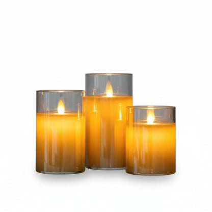 LED Flickering Candle Set Battery Operated Decorative Lights