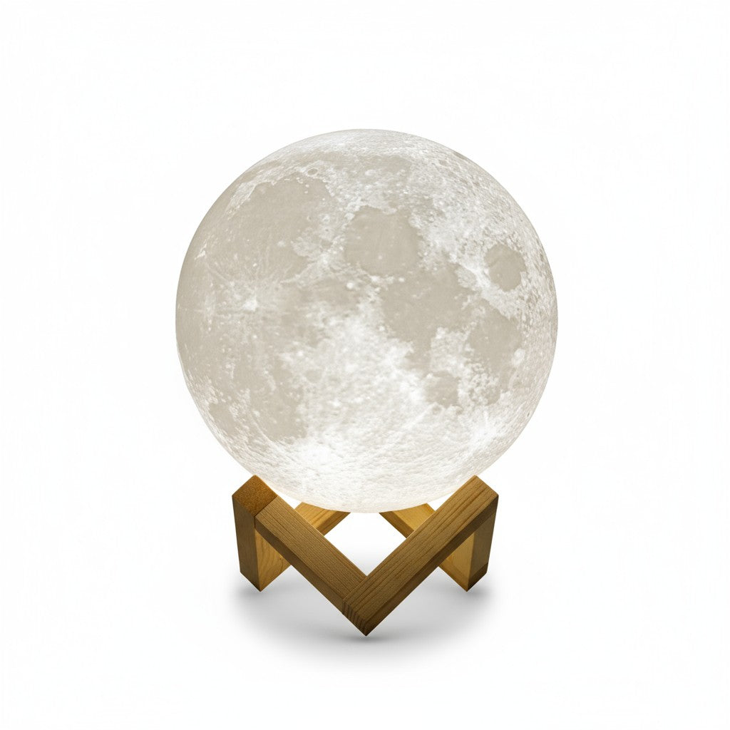 Moon Table Lamp Night Light for Bedroom Living Room