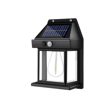 Solar Motion Sensor Garden Light Fixture