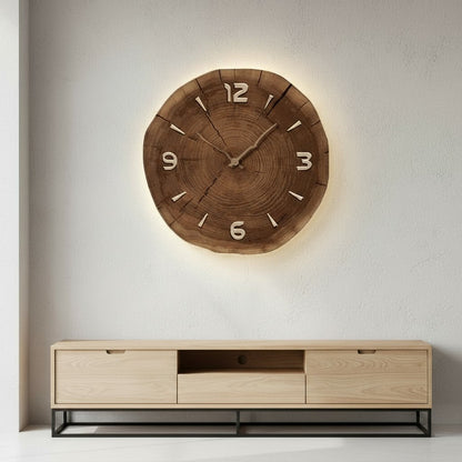 Wooden Wall Clock for Home Office Decor